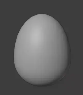 Chicken Bird Egg Free low-poly 3D model