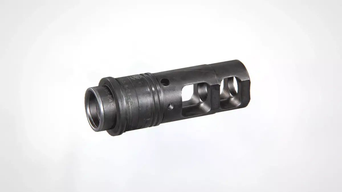 SOCOM-762 Muzzle Brake Low-poly 3D model