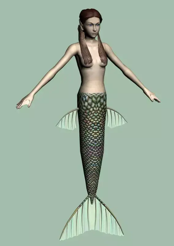 Mermaid 3D model buy