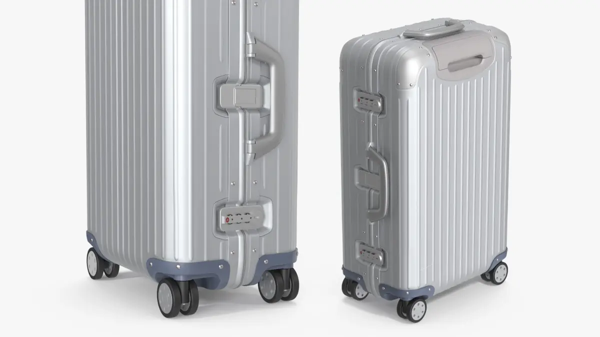 Rimowa Original Cabin Twist Suitcase Silver 3D model