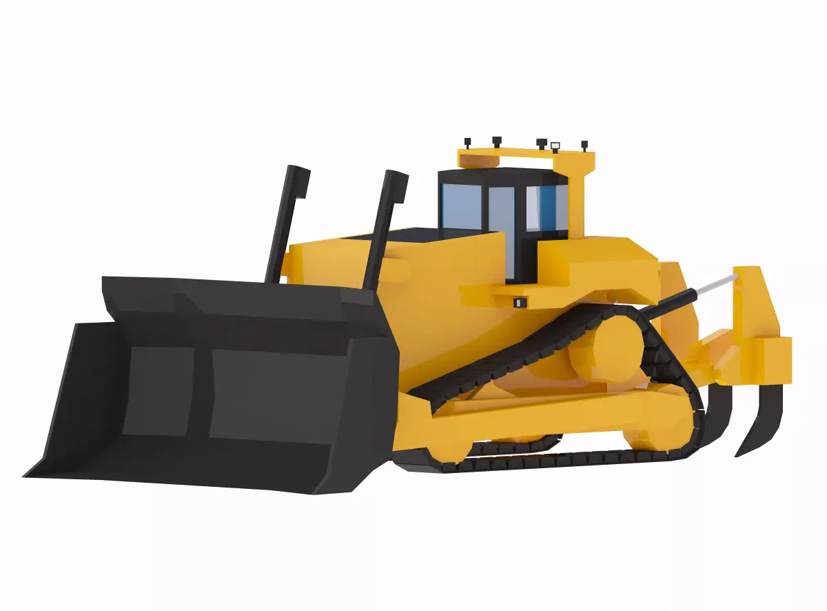 Loader Mining 11 Simplified Low-poly 3D model