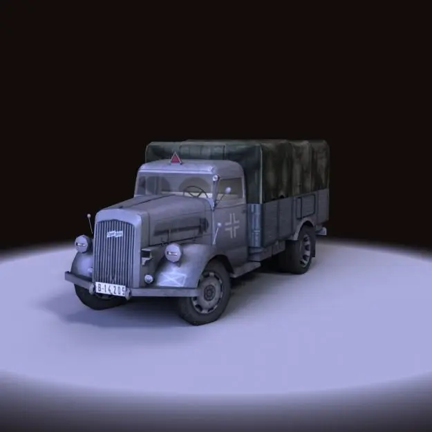 Opel Blitz 1940 Low-poly 3D model