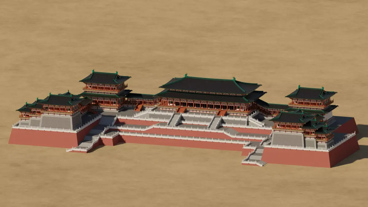 Tang Dynasty Palace Complex 3D model