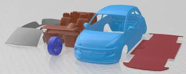 Opel Adam 2013 Printable Car 3D print model