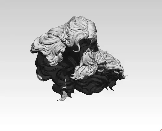 Woman Girl Hair 3D print model