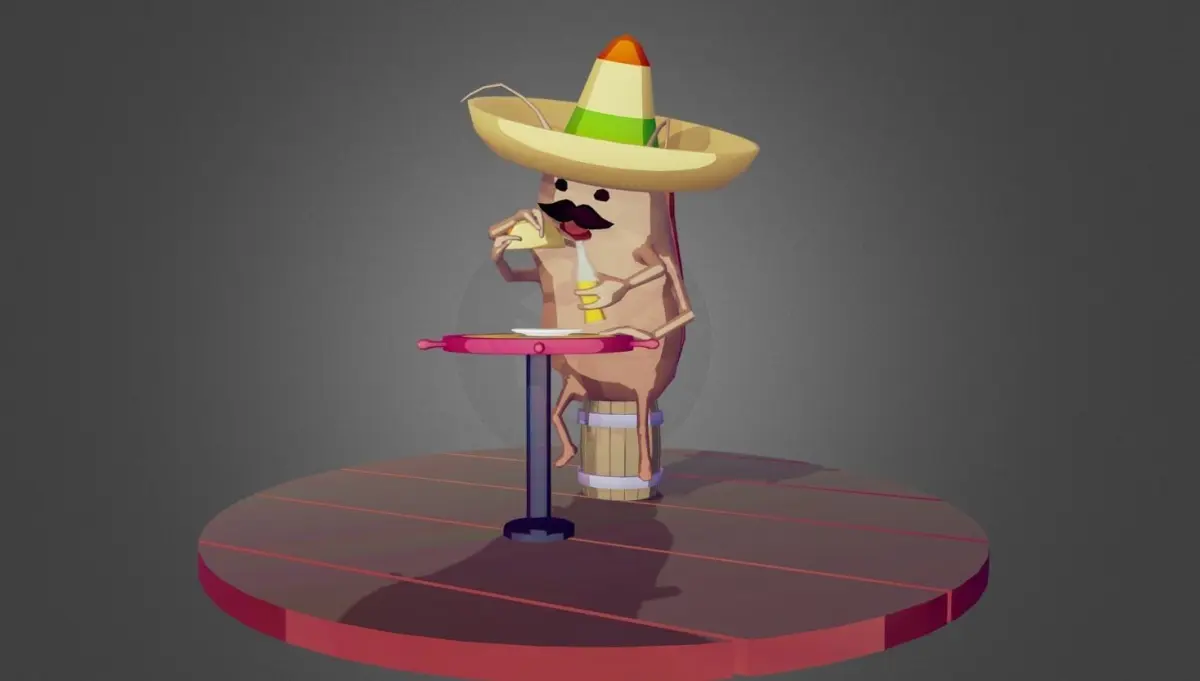 La Cucaracha Low-poly 3D model