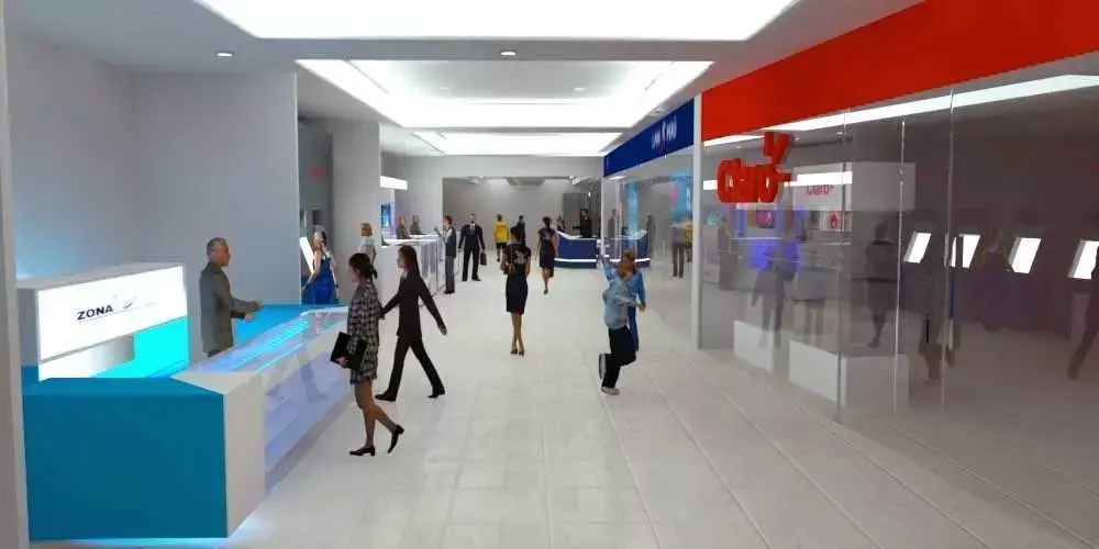 First floor of commercial premises 3D model