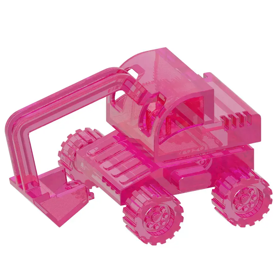 Transparent Excavator Toy 3D model