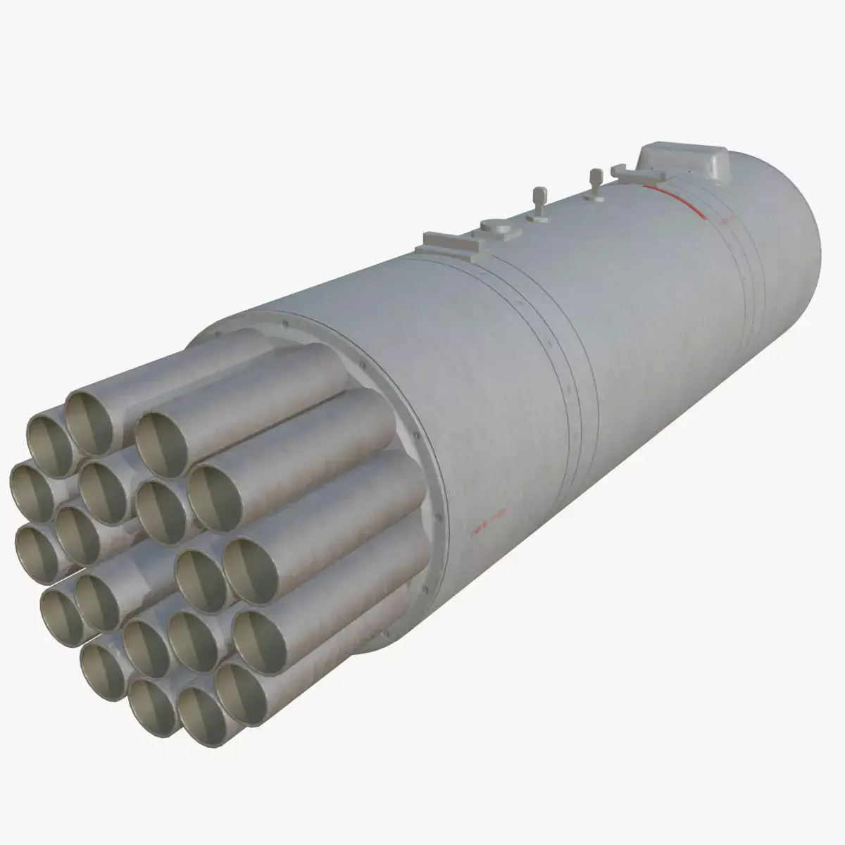 B8B20 Helicopter Unguided Rocket Pod Game Ready Model PBR  Low-poly 3D model