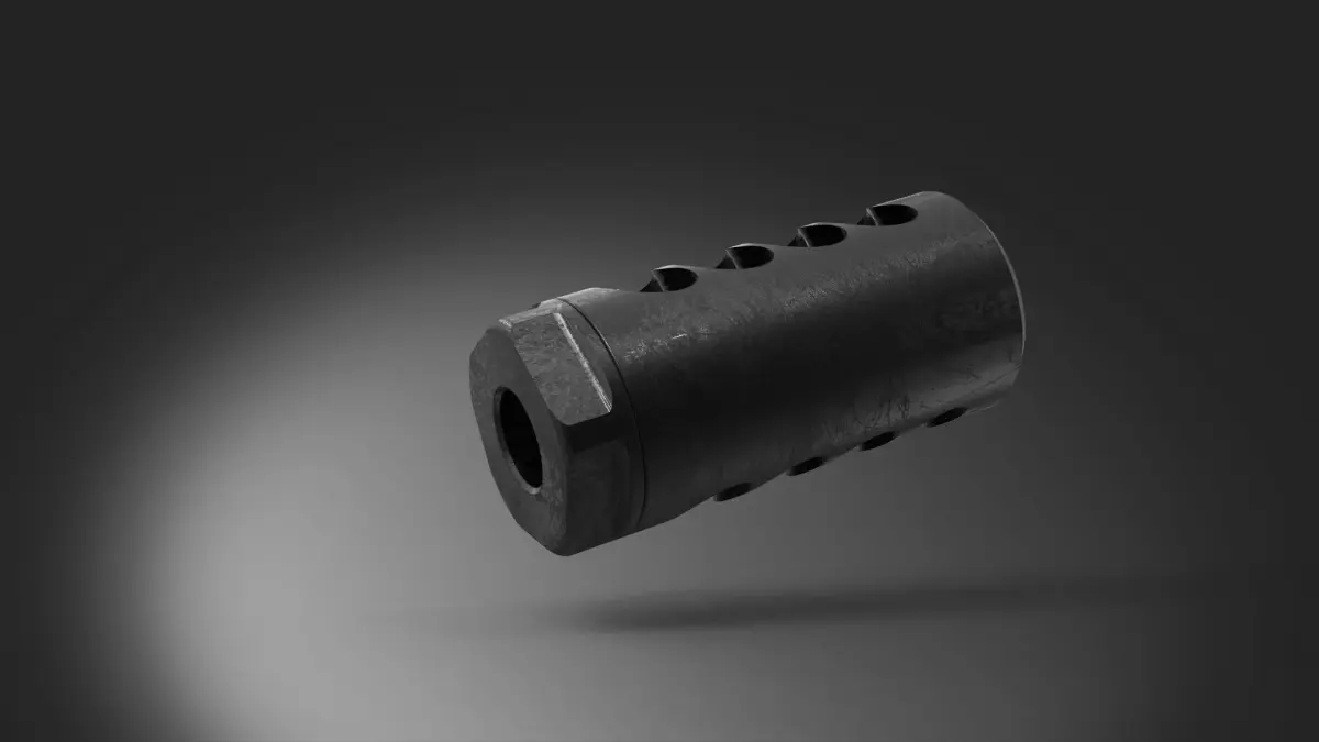 muzzle brake mou station 3D model
