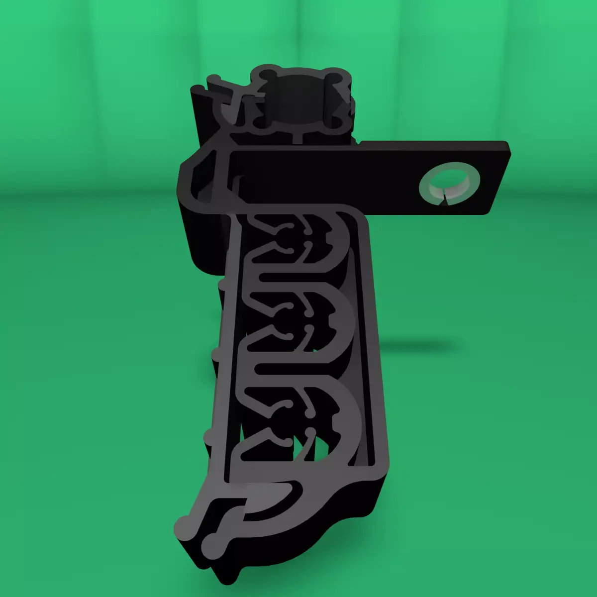 Plastic clamp and anchor for wiring 3D model