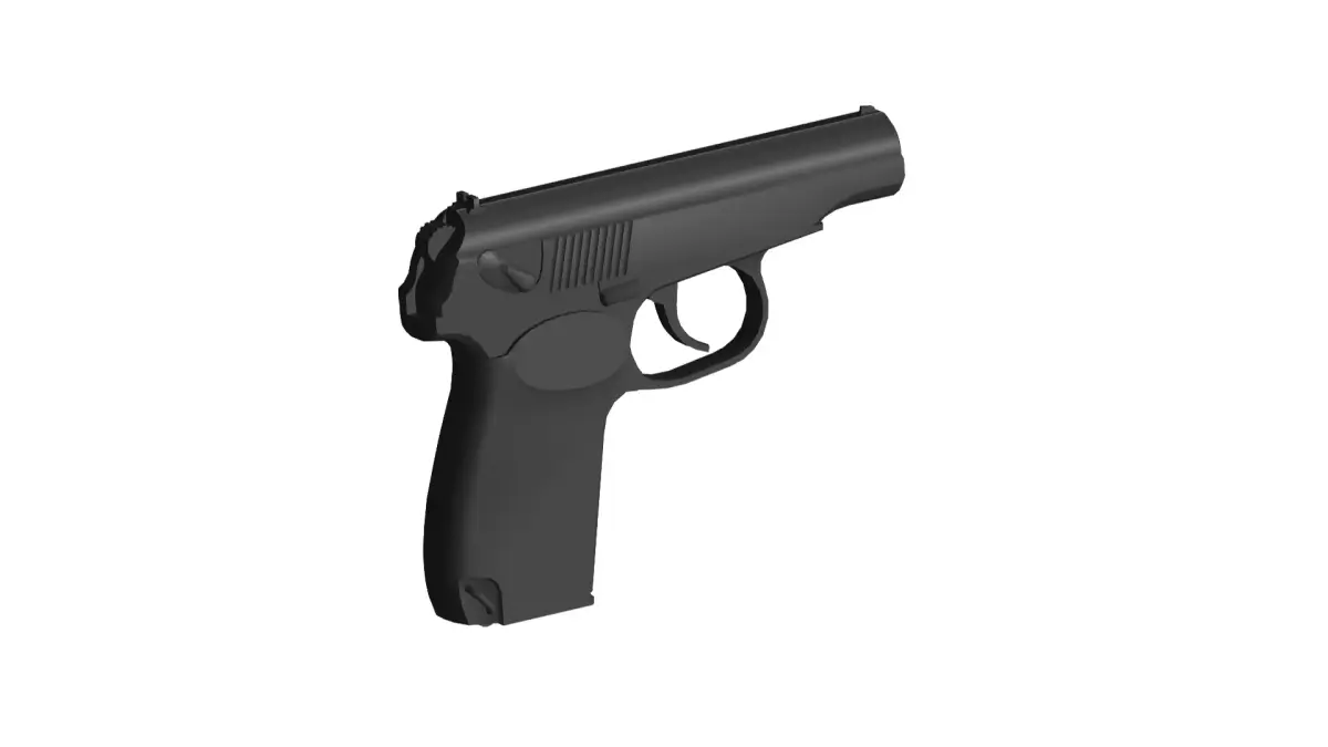 Makarov pistol 3D model purchase