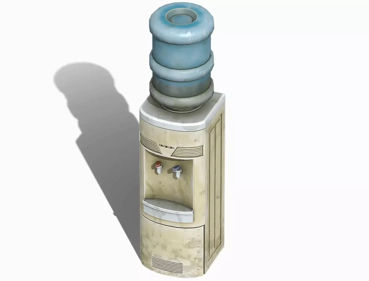 Old Water Cooler - PBR Game Ready Low-poly 3D model purchase