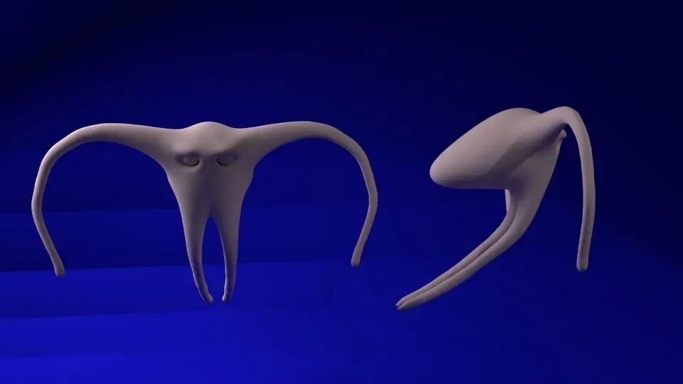 monster two octopuses 3D model