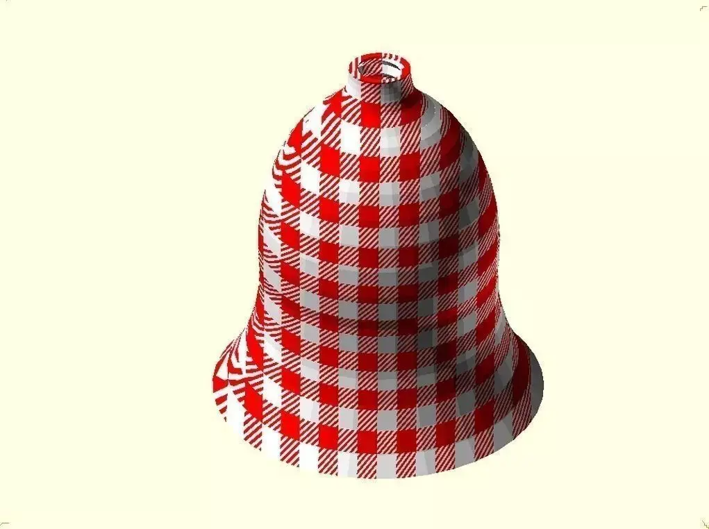 Checked Gingham 2 Part Picnic Parisian Goblet Free 3D print model