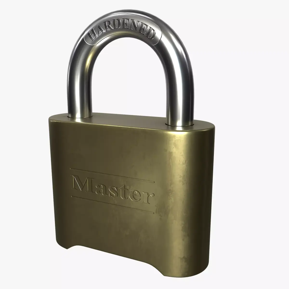 Padlock 3D model from CGTrader