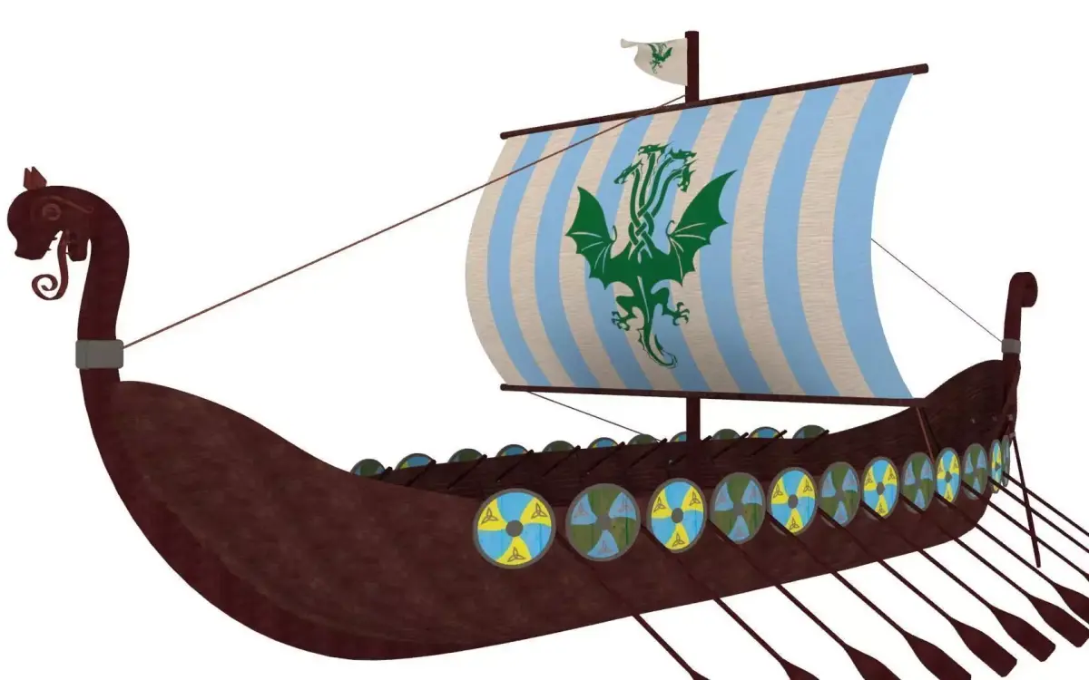 Viking Ship 2 3D model
