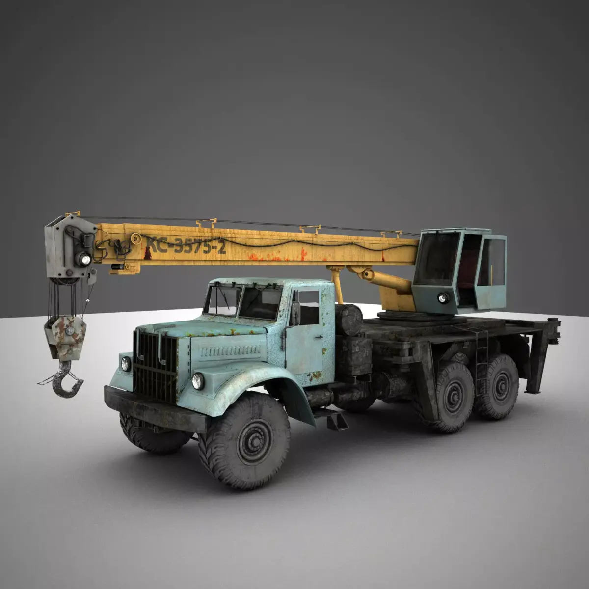 crane KrAZ 3D model