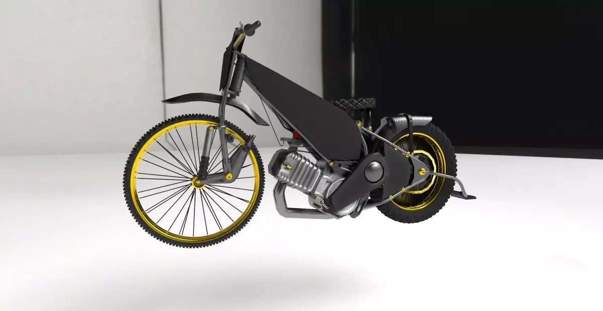 Speedway 500 bike Game ready Low-poly 3D model