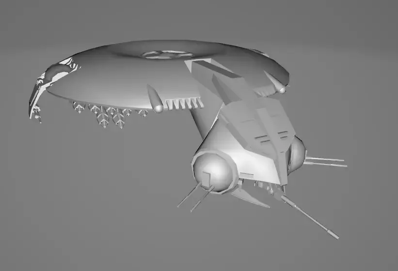 STAR WARS Droid Gunship - Low Poly Game - Battlefield FBX MODEL Low-poly 3D model