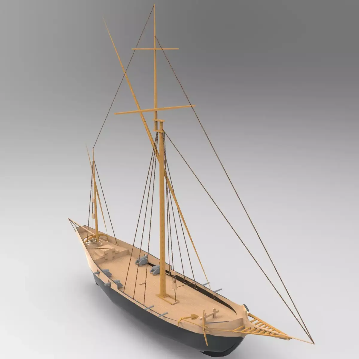 Small Sailboat 3D model