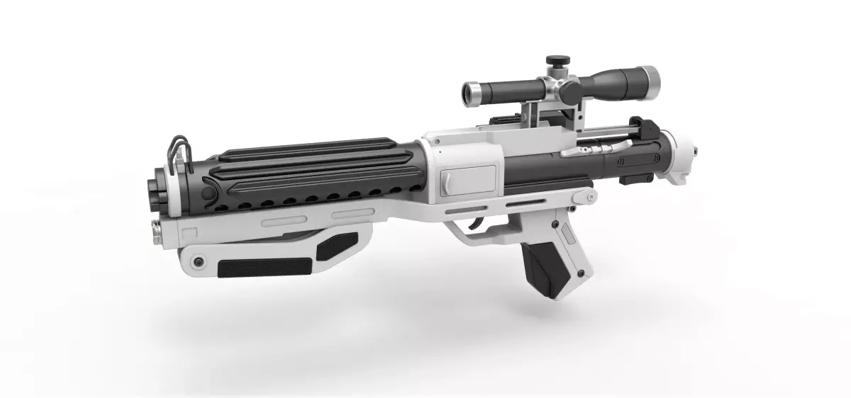 Blaster rifle F-11D from Star Wars The Force Awakens 2015 3D model