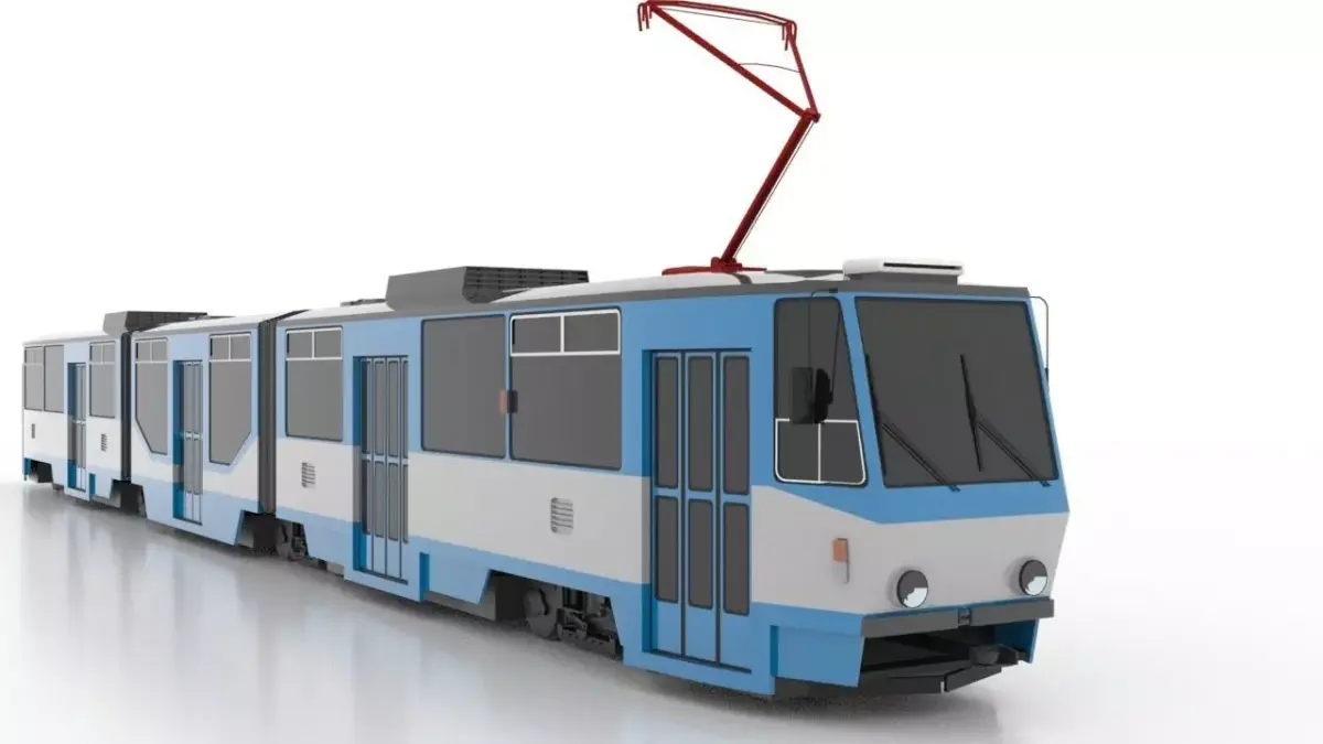 Tatra KT8D5R-N1 Low Low-poly 3D model