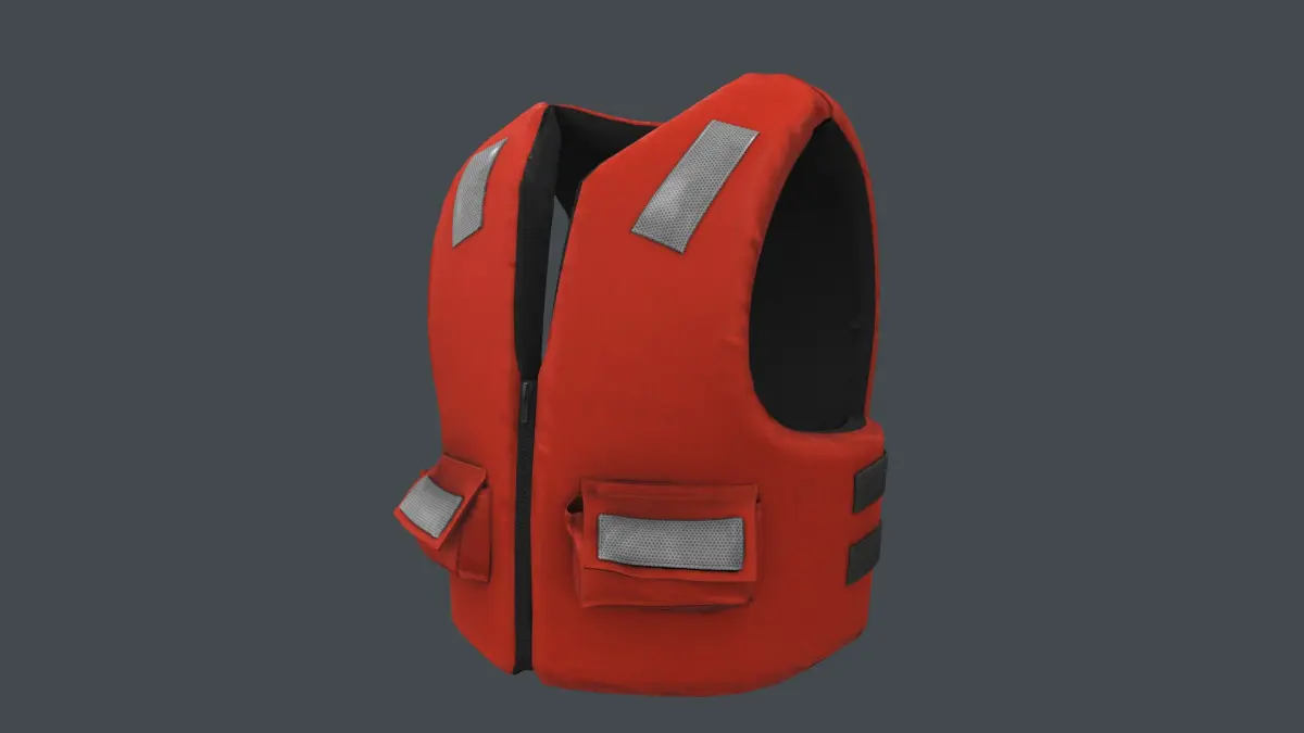 Lifejacket basic offshore 3D model