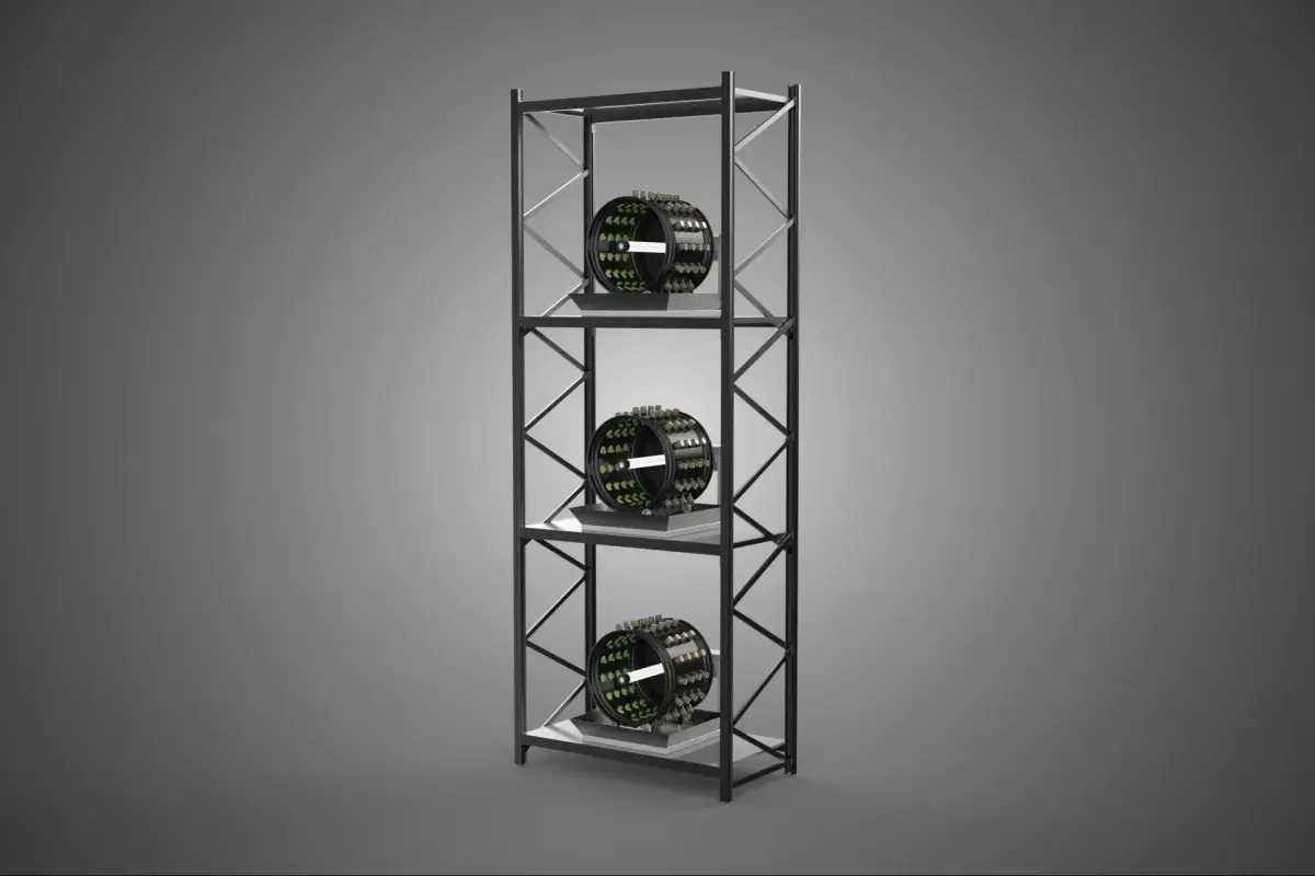 VERTICAL STACK GARDEN TOWER FRAME ROTARY HYDROPONIC PLANT FARM 3D model