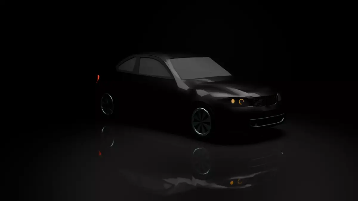 Low Poly  Car Game Ready Clean Topology FBX OBJ Free low-poly 3D model