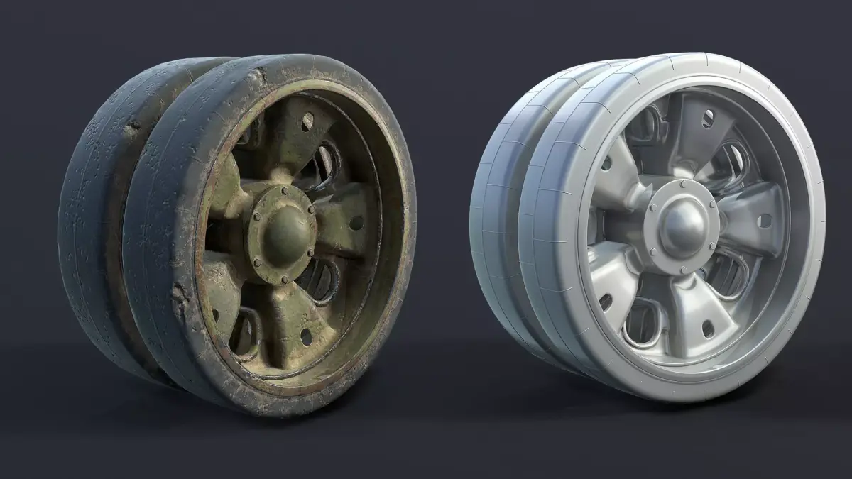 T-55 Tank Road Wheel 3D model