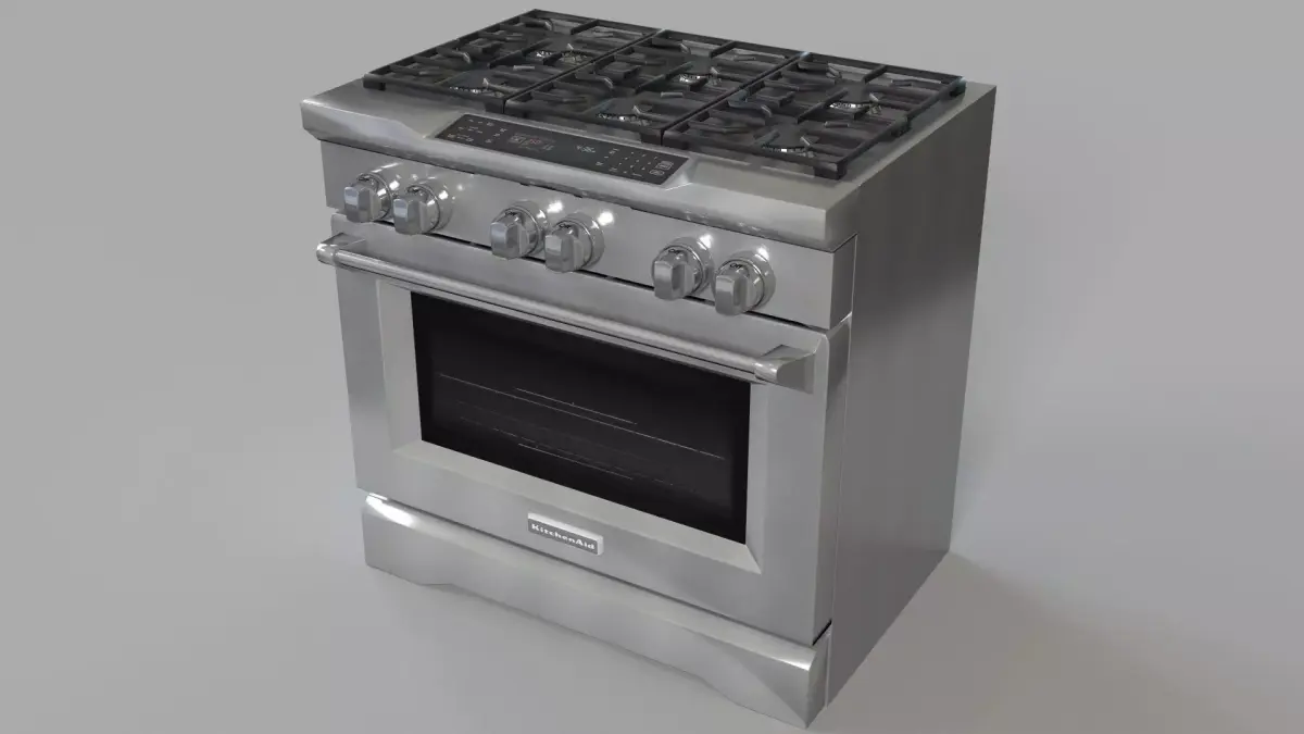KitchenAid 36 6-Burner 3D model