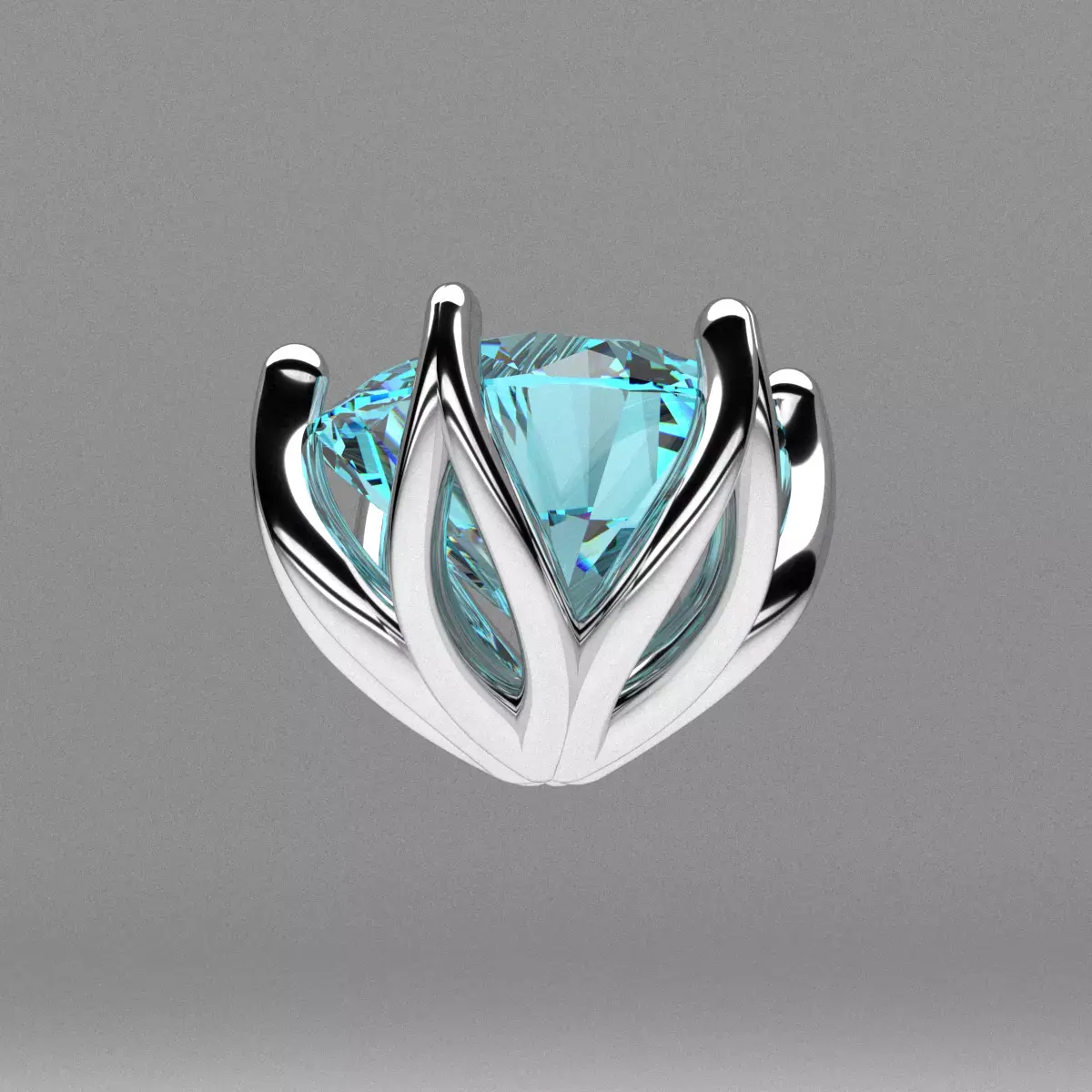 A package of solitaire ring heads engagement 6 prong printable 3D print model