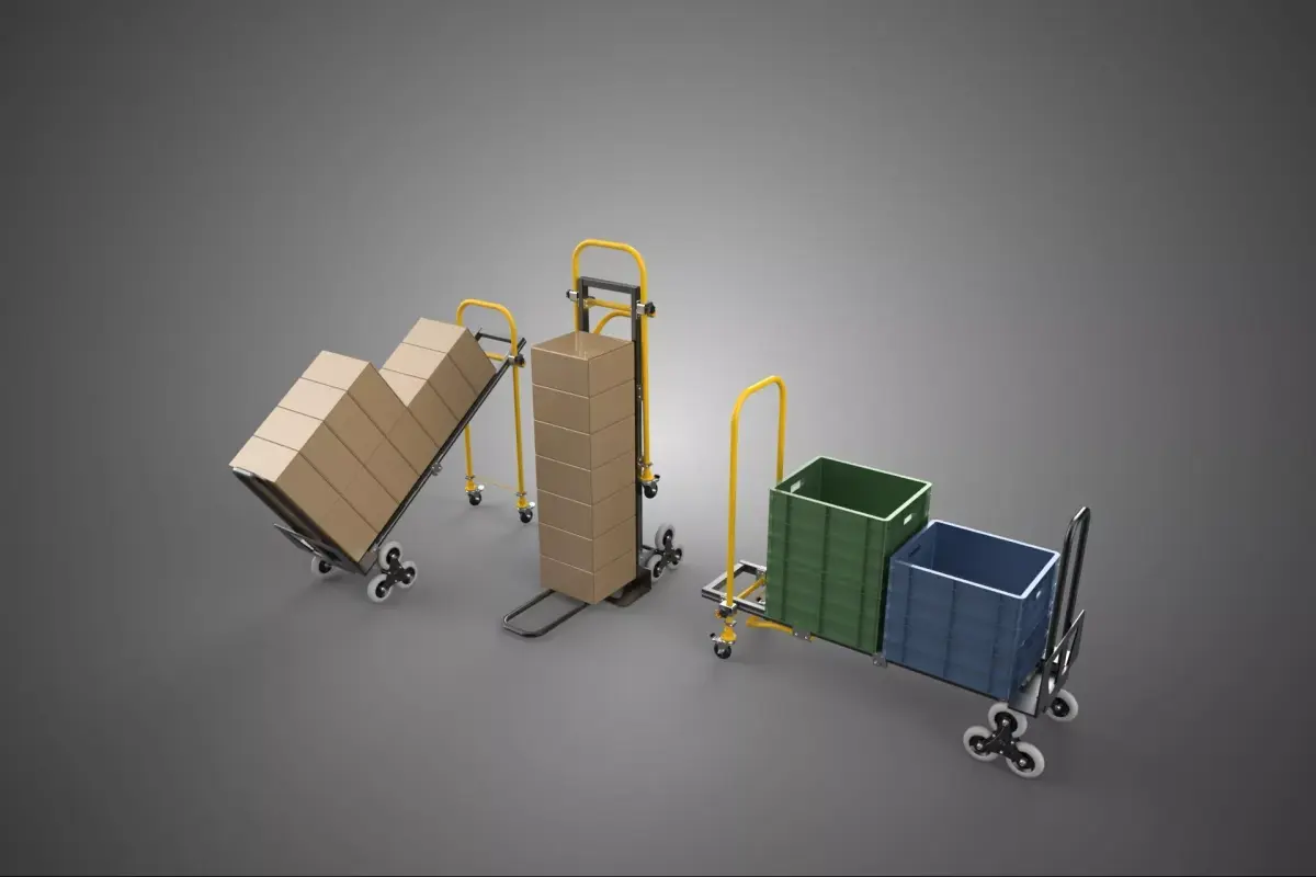 3 MODE POSITION STAIR CLIMBER CONVERTIBLE HAND TRUCK COLLECTION 3D model