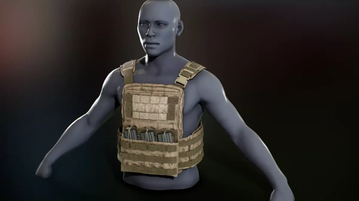 Crye Cage VEST Low-poly 3D model