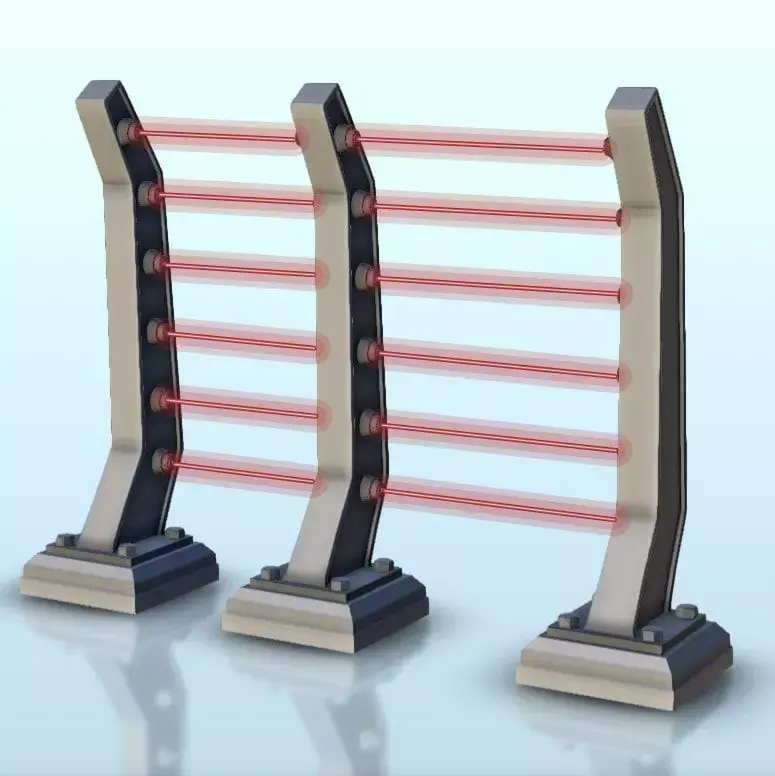 Set of three laser gates 2  supported versions - Future Sci-Fi S 3D print model purchase