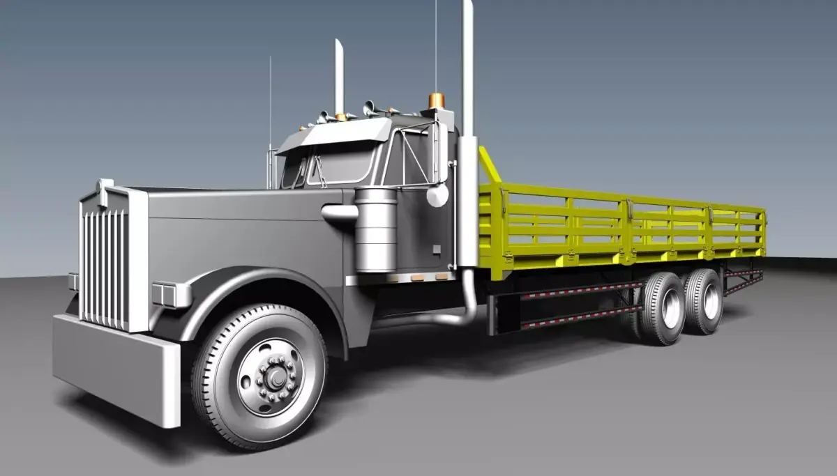 Truck Dropside Kenworth 3D model