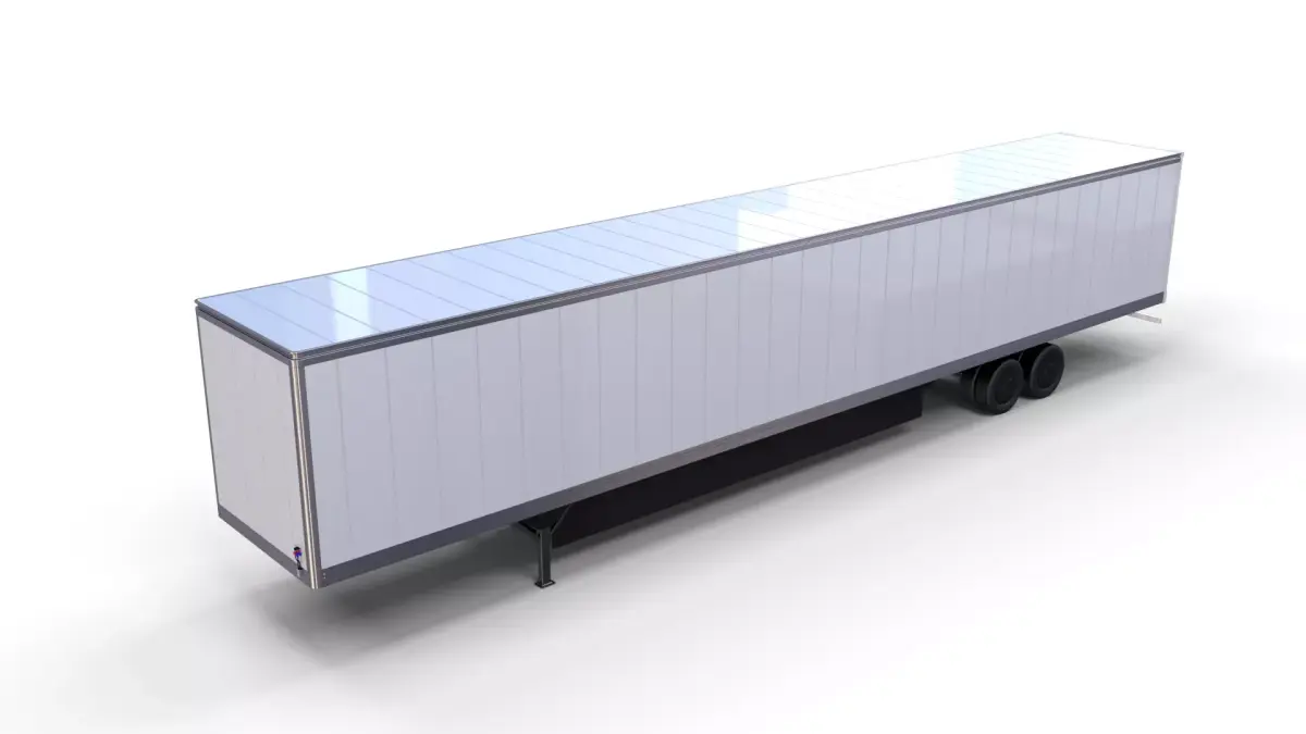57 foot Box Semi Trailer 3D model