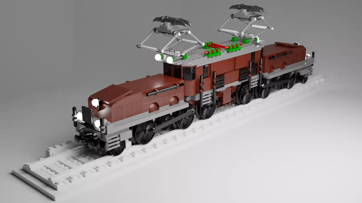 A train lego christmas Free 3D model purchase