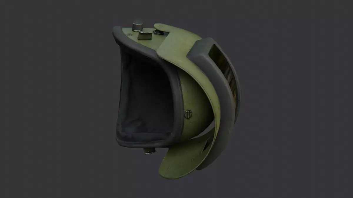 Spetsnaz Gas Mask Helmet Accessory Low-poly 3D model
