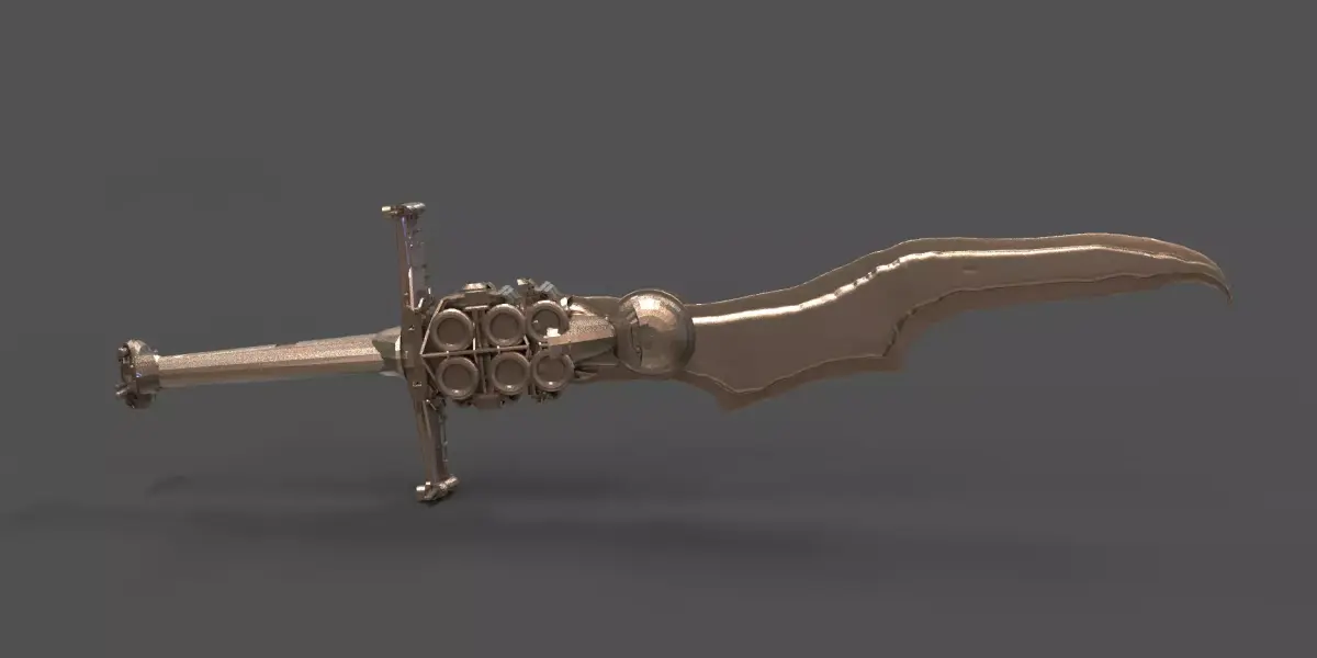 Sci-Fi Jet dagger   3D model