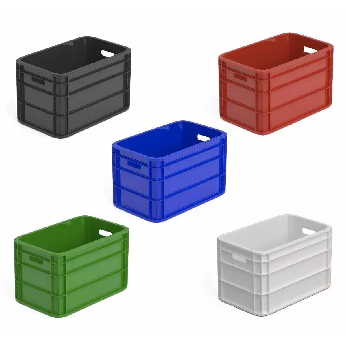 Portable Plastic Crate Collection  3D Model Pack purchase