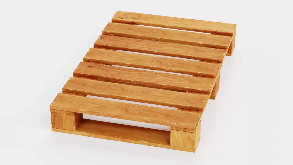 Pallet V3 - Wooden Shipping Platform 3D model