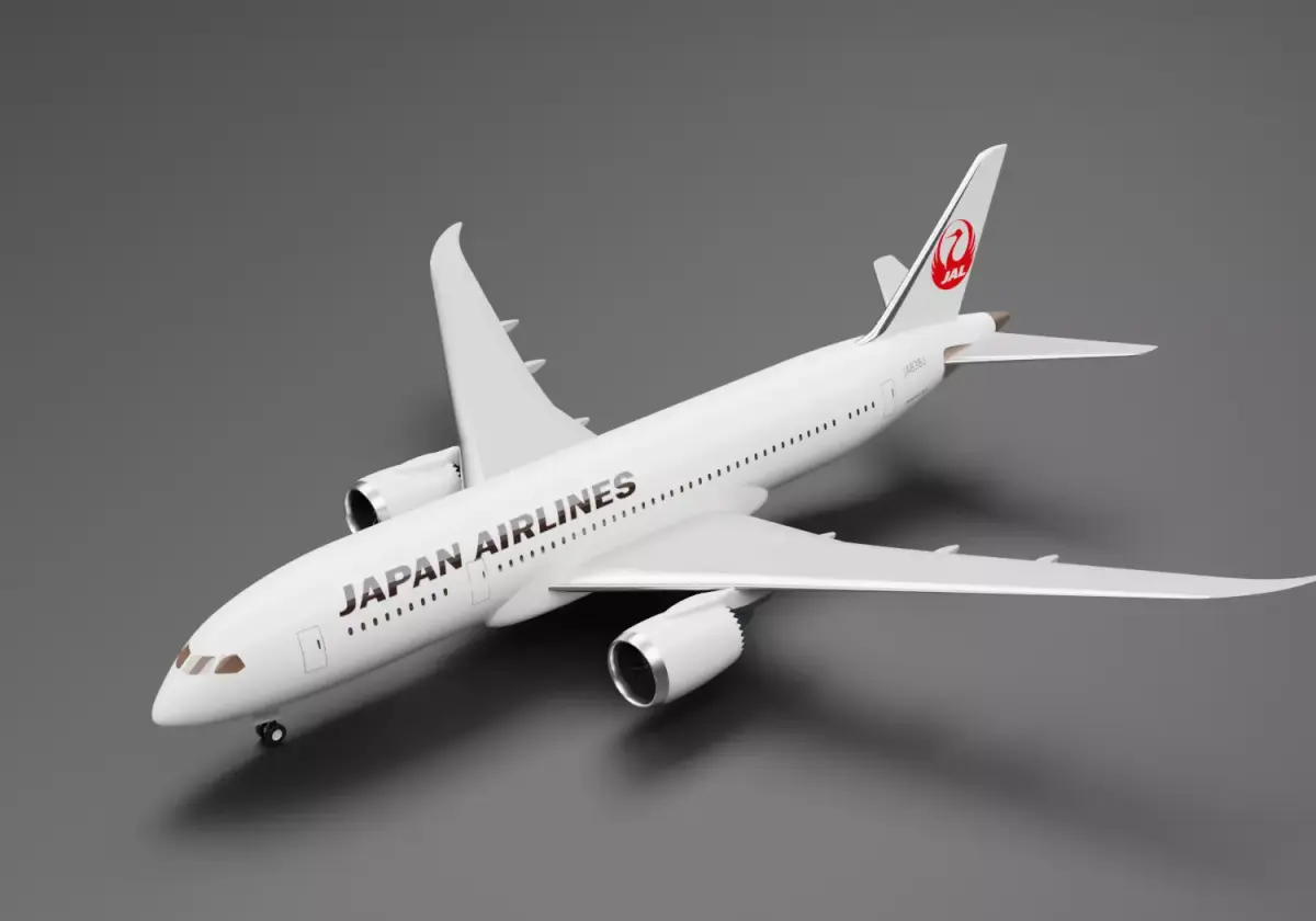 Boeing 787-8 Japan Airlines  3D model
