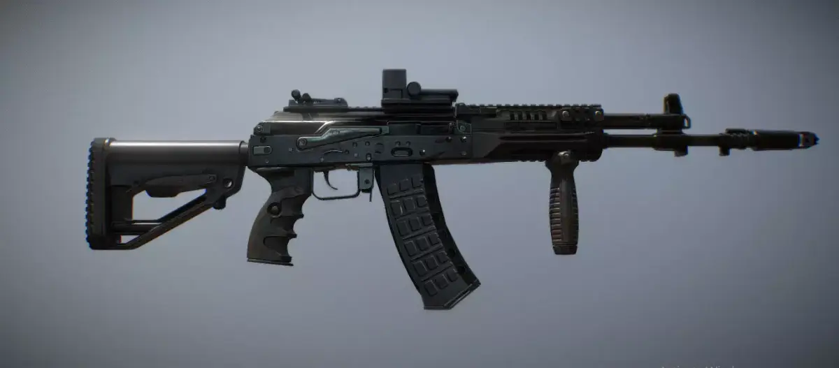 New-generation AK12 machine-Gun Low-poly 3D model
