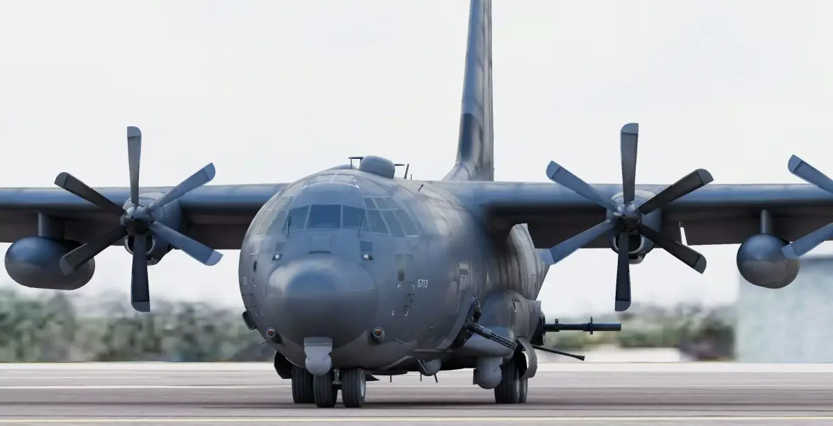  Lockheed Martin AC-130J Ghostrider Gunship 3D model