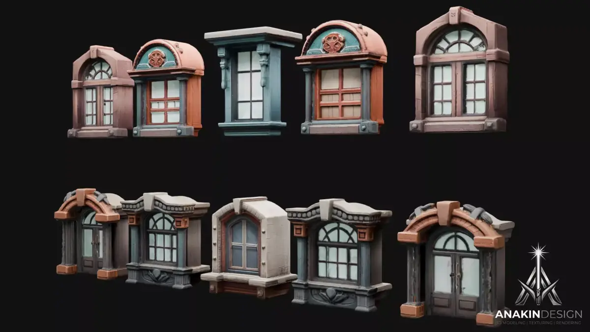 Windows-1 3D Model Low-poly 3D model