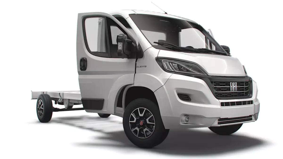 Fiat Ducato Chassis Truck SCab 4300WB HQInterior 2023 3D model