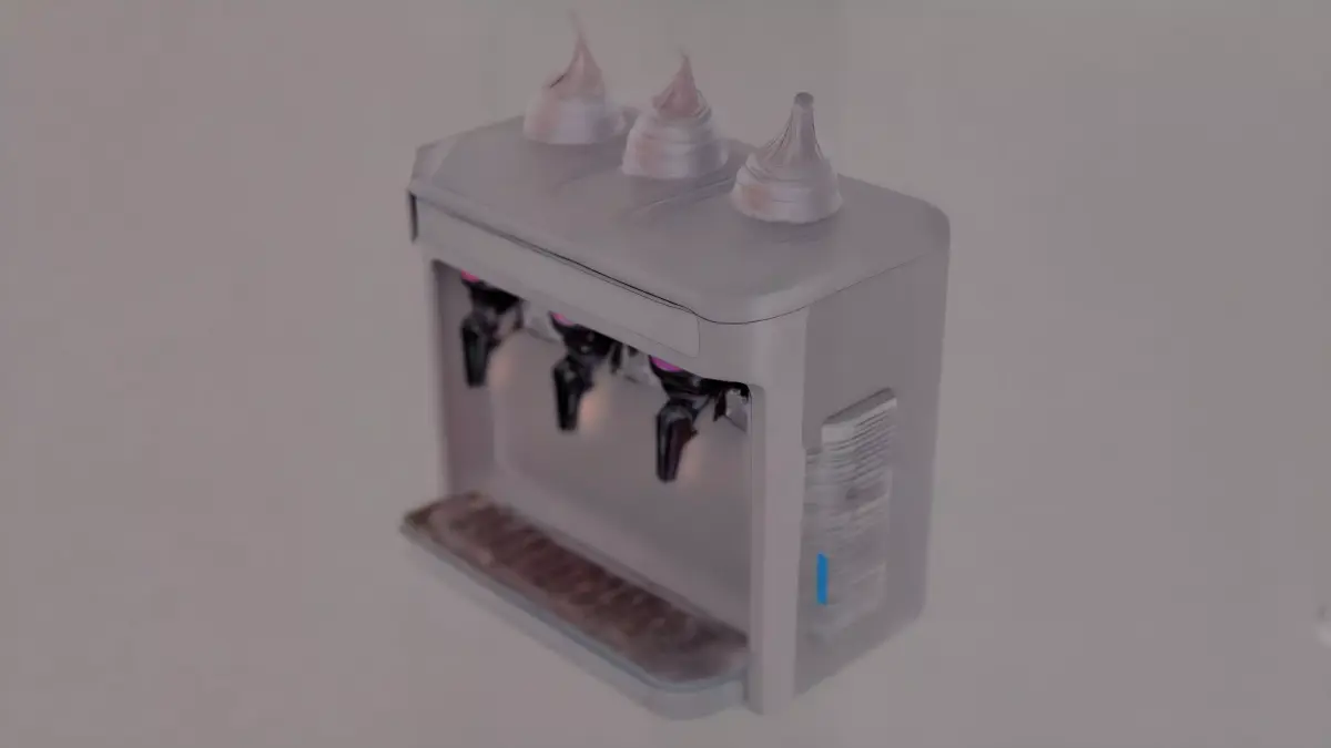 3D Model  Ice Cream Machine  Soft Serve Dispenser 3D model