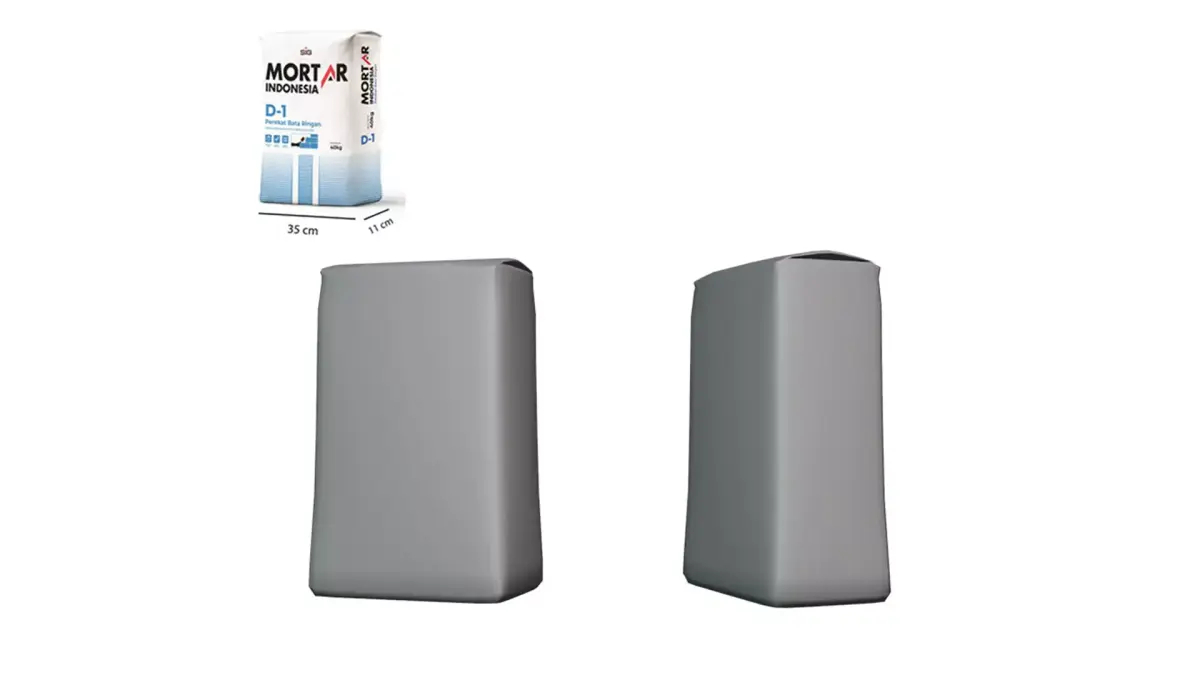Cement Bags Mockup 3D model